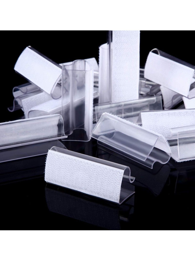 SYOSI Table Skirting Clips Transparent Windproof Table Cover Holder Clamps Clear Table Edge Clips for Wedding Home Meeting Party Picnic Patio Banquet Indoor Outdoor Events - Image 5