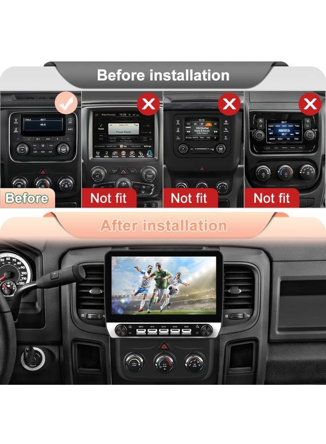 Votheon 10.1 inch Car Radio for Dodge RAM 1500 2500 3500 2013 2014 2015 2016 2017 2018,Android 13 [2GB+64GB] with Carplay/Android Auto SWC GPS WiFi Bluetooth FM RDS AM DSP SW,Backup Camera - Image 2