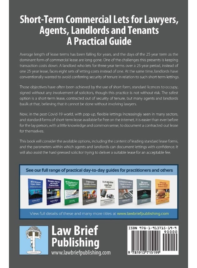 Short-Term Commercial Lets for Lawyers, Agents, Landlords and Tenants - A Practical Guide - Image 2
