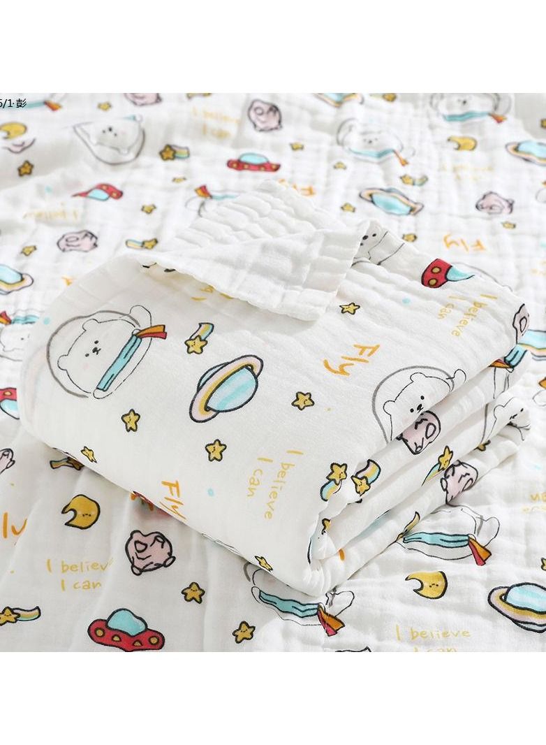 Pure Cotton Cartoon Printed Bath Towels