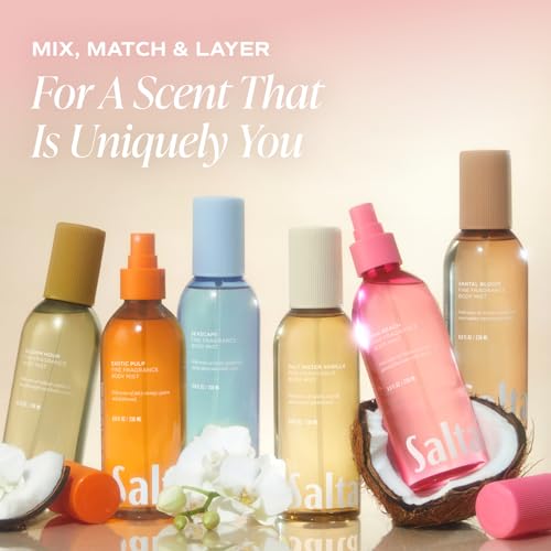 Saltair Body Mist 2 Pack - Fine Fragrance, Lightweight Body Spray Mist with Salt Water Vanilla Scent. Long Lasting Perfume Mist. 2x 8oz Bottles - Image 3