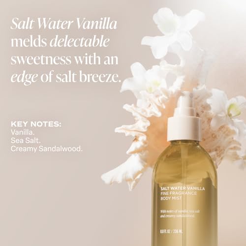 Saltair Body Mist 2 Pack - Fine Fragrance, Lightweight Body Spray Mist with Salt Water Vanilla Scent. Long Lasting Perfume Mist. 2x 8oz Bottles - Image 5