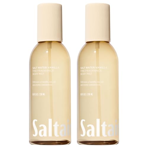 Saltair Body Mist 2 Pack - Fine Fragrance, Lightweight Body Spray Mist with Salt Water Vanilla Scent. Long Lasting Perfume Mist. 2x 8oz Bottles - Image 1