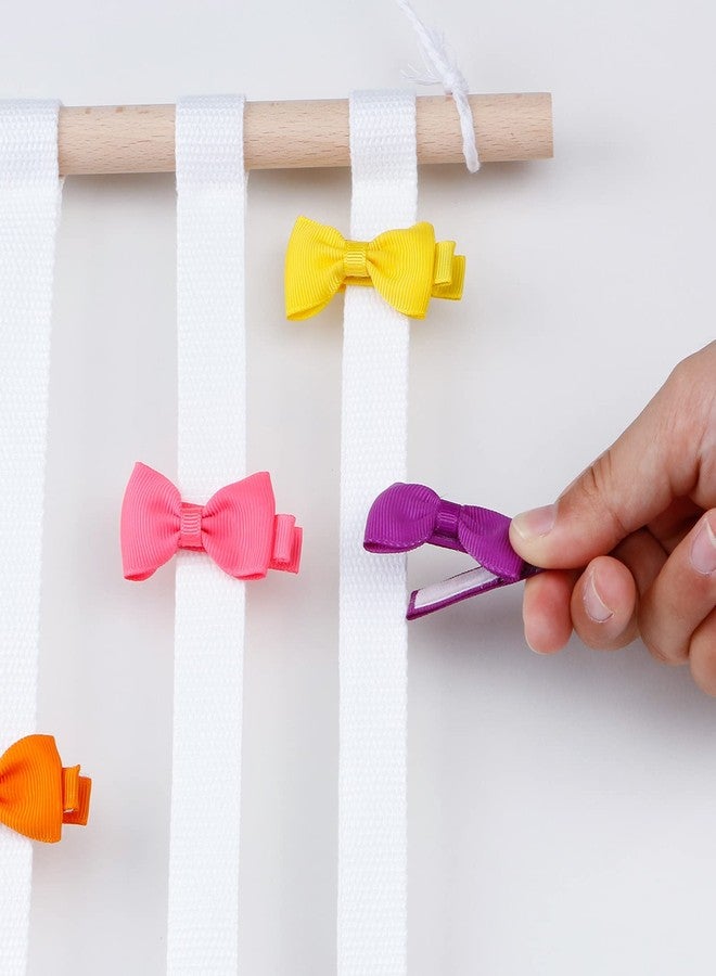 SYGY Bow Holder - Organizer for Hair Bows, Clips, Ties, Headbands & Accessories - Wall Hanging Decor - Image 5