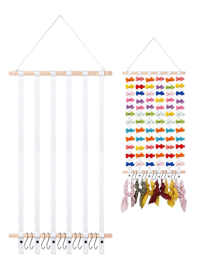 SYGY Bow Holder - Organizer for Hair Bows, Clips, Ties, Headbands & Accessories - Wall Hanging Decor - Image 1