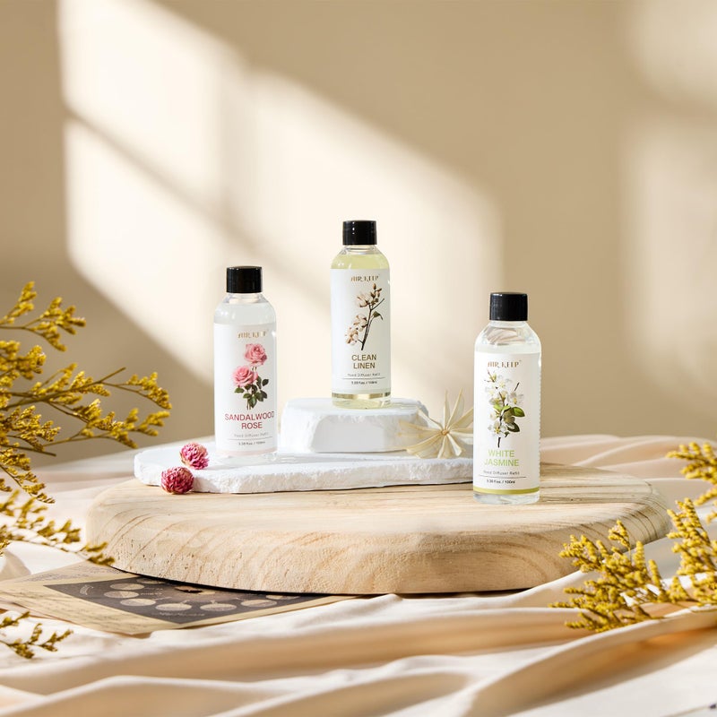 Airkeep Reed Diffuser Oil Refill/Clean Linen/3.38ozï¼ˆ100ml/1 Pack/Scented Oil Refill for Reed Diffuser Home Fragrance for Bedroom, Bathroom Office Home Decor - Image 4