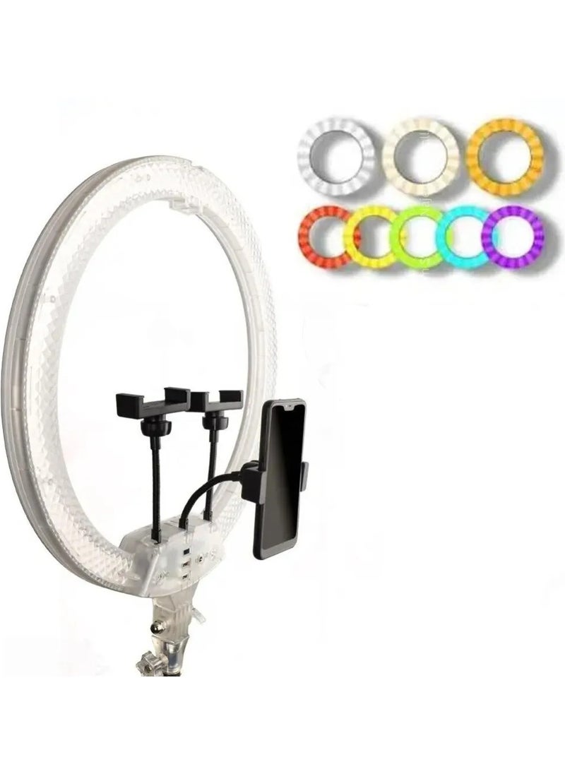 Ring Light RGB LED 3D-56 Live Streaming Ambience Lamp For Vlogging Reels And Photography