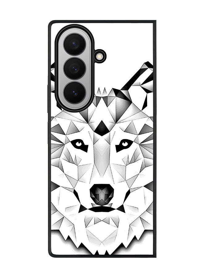 Stylizedd For Samsung Galaxy Z Fold7 Case,Slim fit Camera Protection, Shockproof Thin Phone cover  - Poly Wolf
