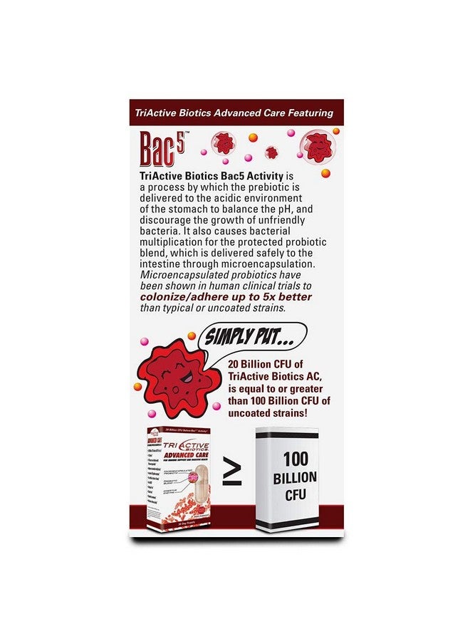 Essential Source تريأكتيف بيوتيك advanced care 20 مليار CFU بروبيوتيك لصحة الجهاز الهضمي ودعم المناعة مكمل بروبيوتيك مغلف للنساء والرجال 30 كبسولة - Image 4