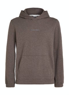 CALVIN KLEIN Calvin Klein Men's Hoody - Long Sleeves - Sportswear - Cotton Sweatshirt, Grey  - Image 2