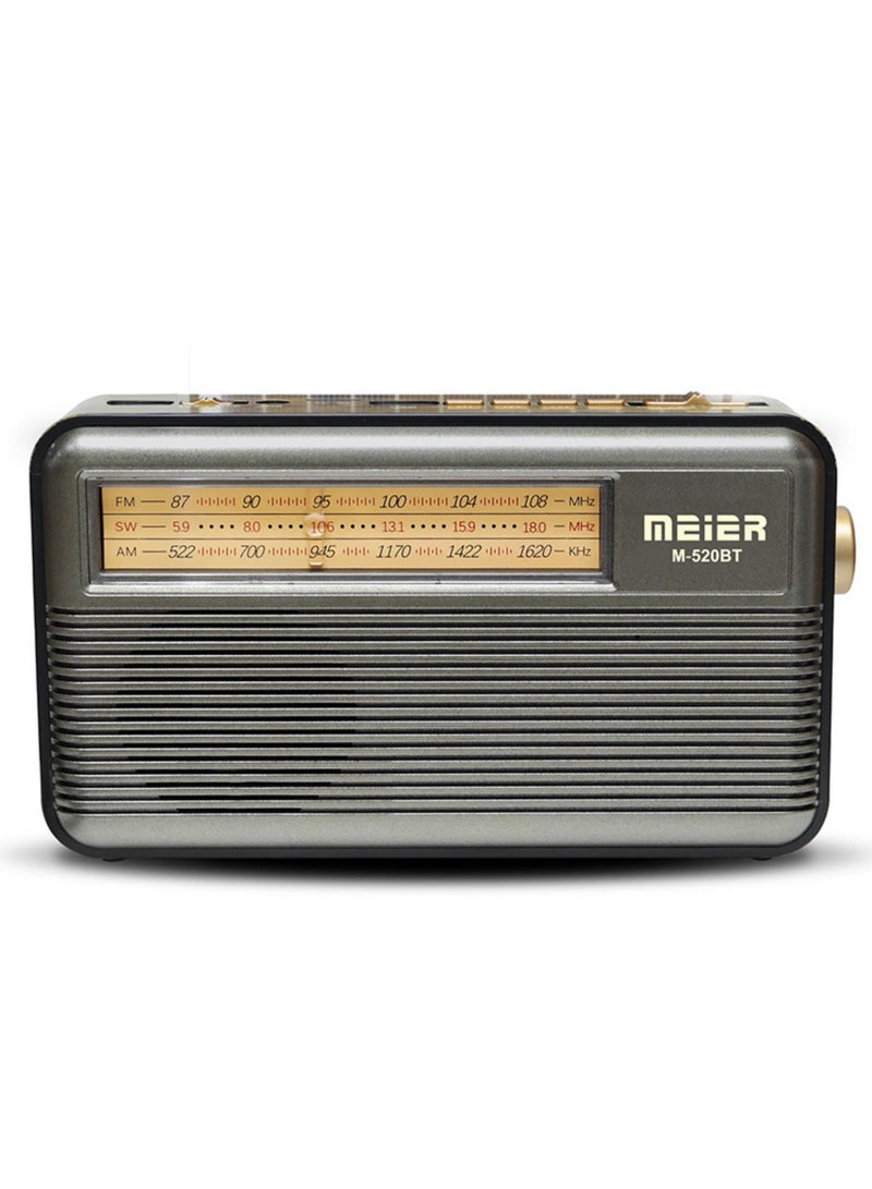 ماير M-521BT المحمولة في الهواء الطلق لوحة للطاقة الشمسية ضوء مصباح يدوي AM FM راديو - Image 2