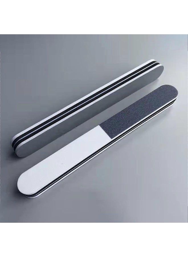 مبرد أظافر احترافي عالي الجودة مزدوج الجوانب - لوح صنفرة قابل لإعادة الاستخدام لتشكيل وتنعيم الأظافر الطبيعية والأكريليك - أداة مانيكير وباديكير للمنزل وصالون التجميل - Image 4