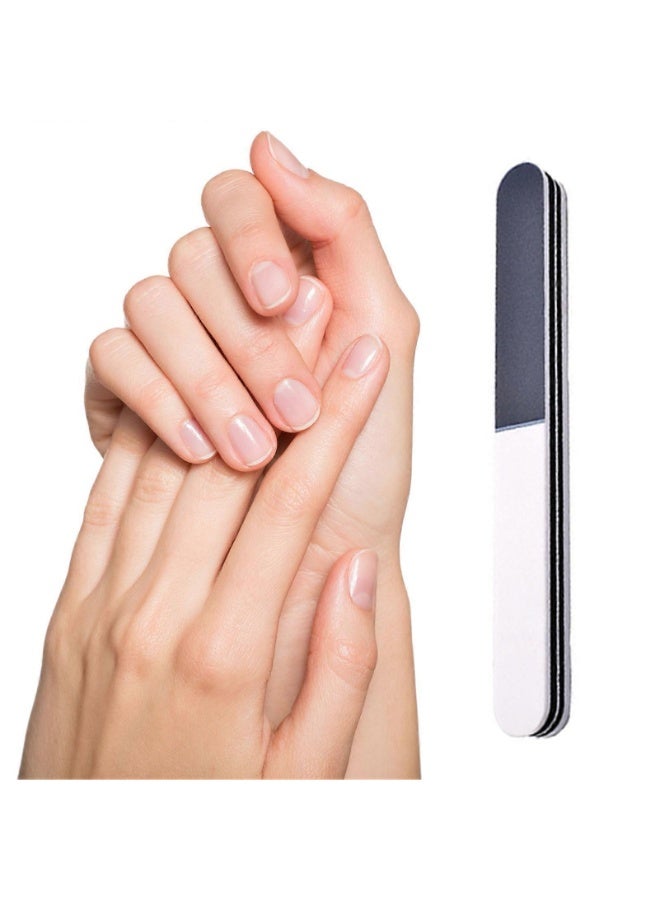 مبرد أظافر احترافي عالي الجودة مزدوج الجوانب - لوح صنفرة قابل لإعادة الاستخدام لتشكيل وتنعيم الأظافر الطبيعية والأكريليك - أداة مانيكير وباديكير للمنزل وصالون التجميل - Image 5