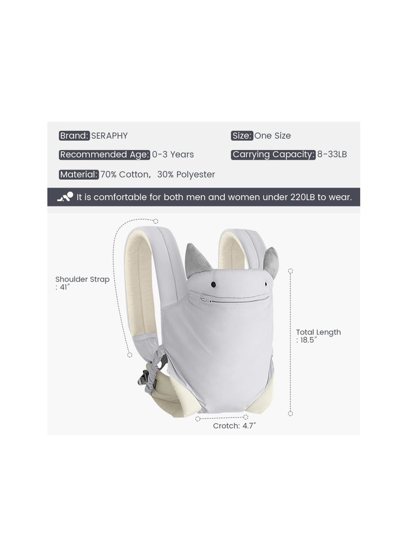 SOLARAE 4-in-1 Baby Carrier with Pocket - Adjustable, Breathable Sling for Newborns to Toddlers (up to 15KG) - Easy to Wear and Perfect for Parents on the Go! - Image 2