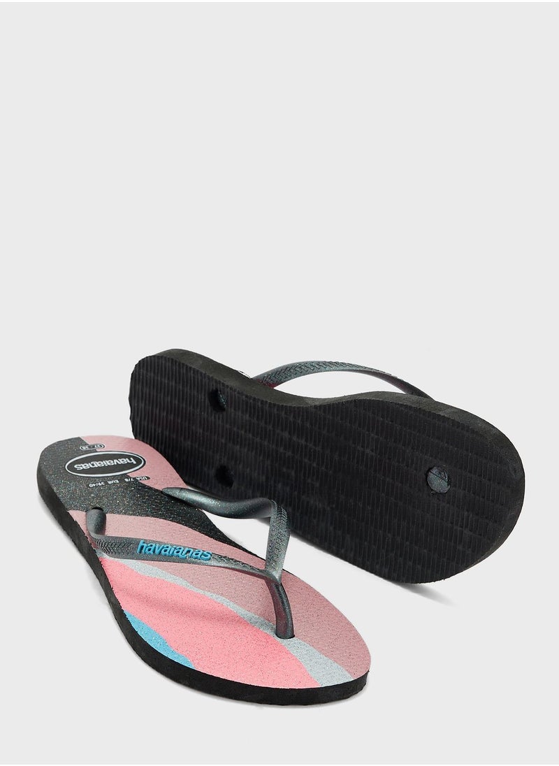 havaianas - Slim Palette Glow Flip Flops - Image 1