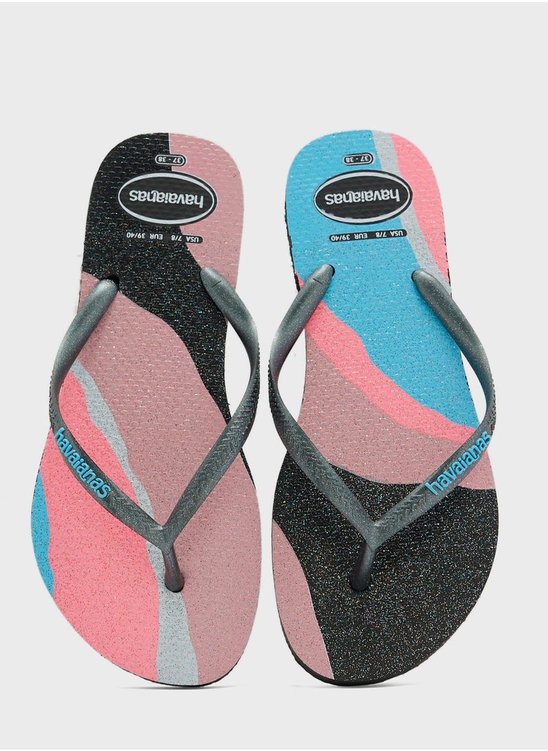 havaianas - Slim Palette Glow Flip Flops - Image 1