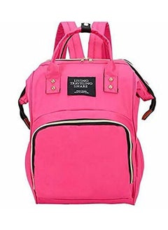 Chinmay Kids Baby Diaper Backpack For New Born Baby Mother;Mom Stylish Polyester Organizer Bag For Casual Travel Outing & Traveling Pink  - Image 2