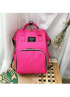 Chinmay Kids Baby Diaper Backpack For New Born Baby Mother;Mom Stylish Polyester Organizer Bag For Casual Travel Outing & Traveling Pink  - Image 5