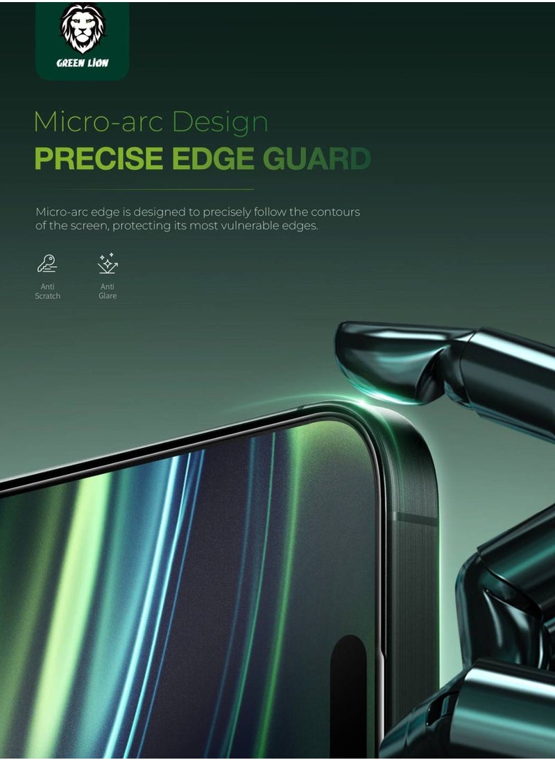 iPhone 16 Plus Screen protector 3D Silicone Plus Advanced Privacy Edge Glass / Bubble Free / Anti Fingerprint / Grease Resistance / Anti Scratch / Ultra Hardness / Full Coverage / Blocked Side Viewing / Highly Responsive / Crystal Clear - Black