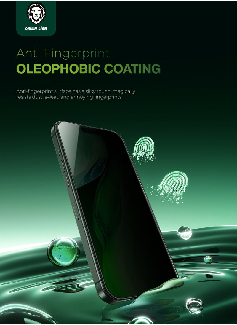 iPhone 16 Plus Screen protector 3D Silicone Plus Advanced Privacy Edge Glass / Bubble Free / Anti Fingerprint / Grease Resistance / Anti Scratch / Ultra Hardness / Full Coverage / Blocked Side Viewing / Highly Responsive / Crystal Clear - Black