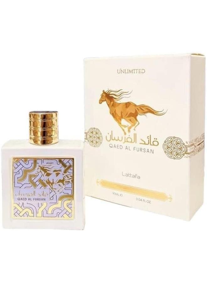 لطافة قائد الفرسان انليميتد 90 مل او دي بارفان وايت اديشن عطر شرقي للرجال والنساء - Image 2