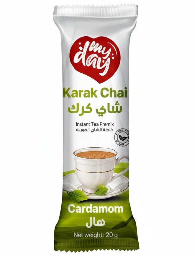 MyDay Karak Chai Cardamom Instant Tea 400grams (Pack of 20) - Image 3