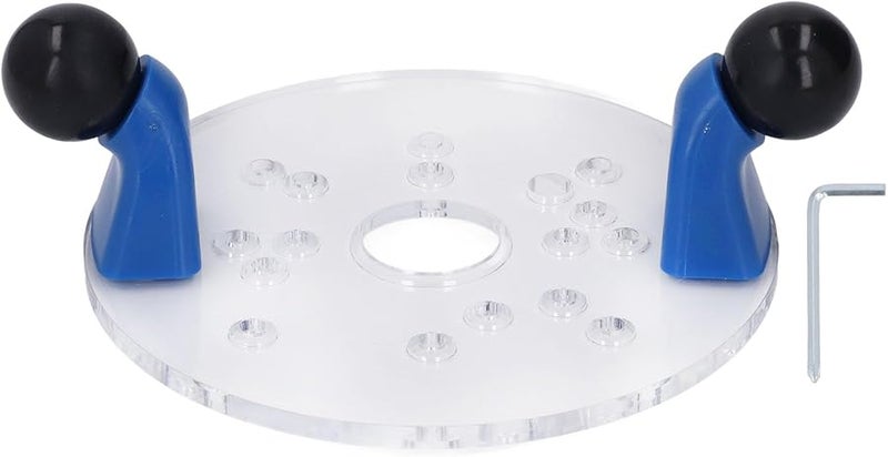 Universal Router Base Plate Portable Clear PVC with Predrilled Holes for Accurate Woodworking Cutting - Image 2