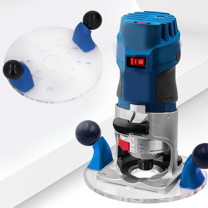Universal Router Base Plate Portable Clear PVC with Predrilled Holes for Accurate Woodworking Cutting - Image 5