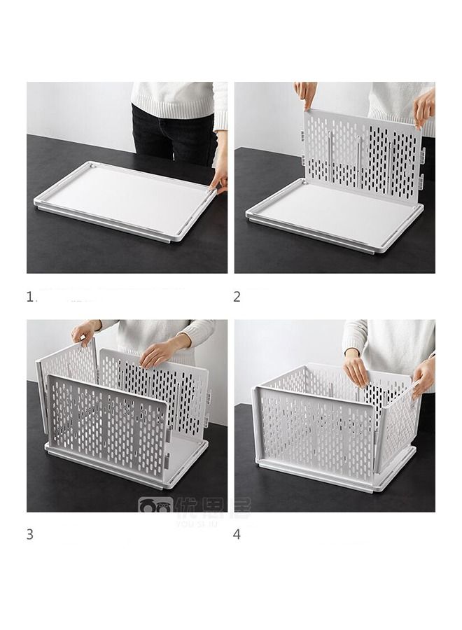 سلة تخزين قابلة للطي في منظم خزانة الملابس - Image 4