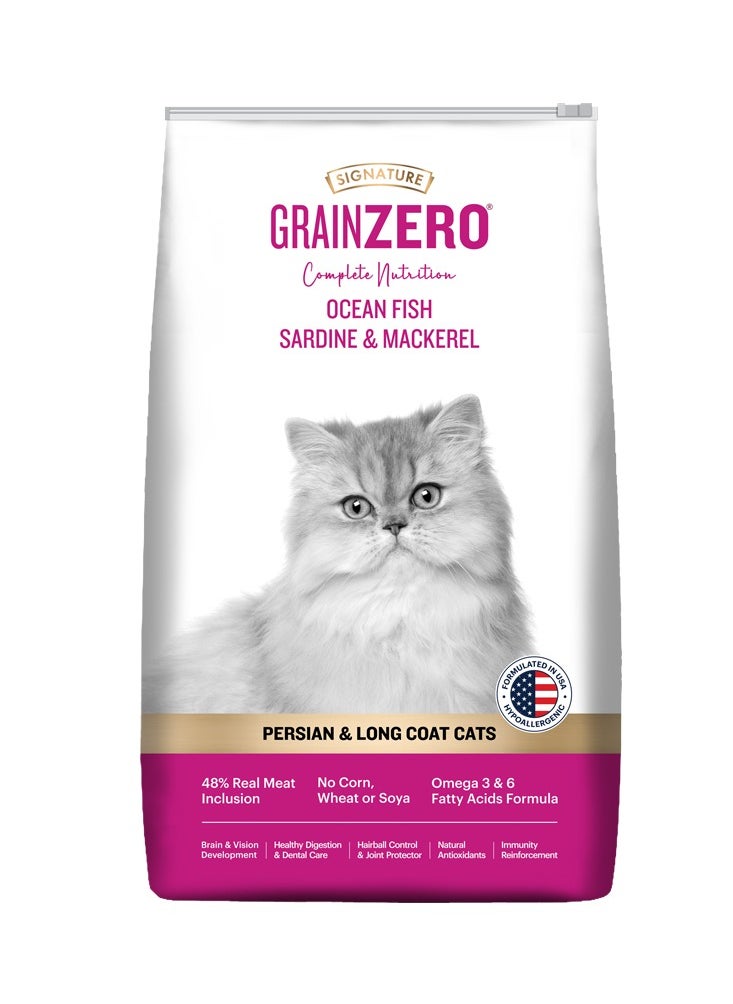 Grain Zero Premium Dry Cat Food  Ocean Fish  Sardine & Mackerel 7Kg  - Image 1