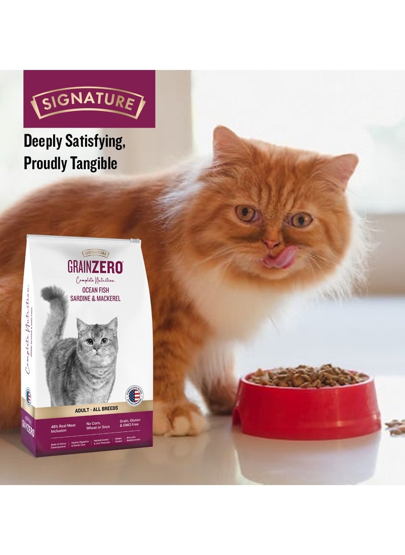 Grain Zero Premium Dry Cat Food  Ocean Fish  Sardine & Mackerel 7Kg  - Image 4