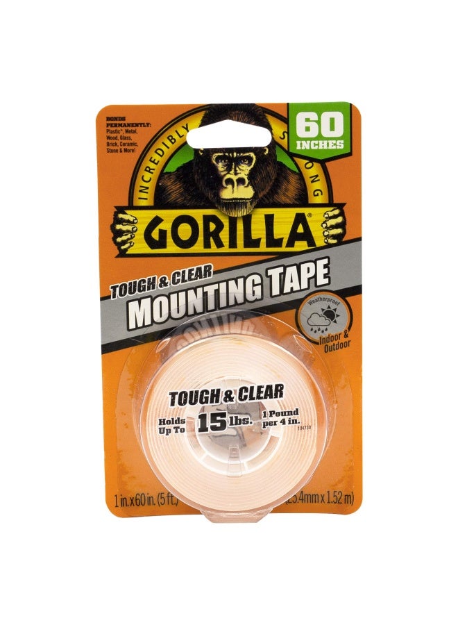 Gorilla Tough And Clear Double Sided Mounting Tape  - Image 1