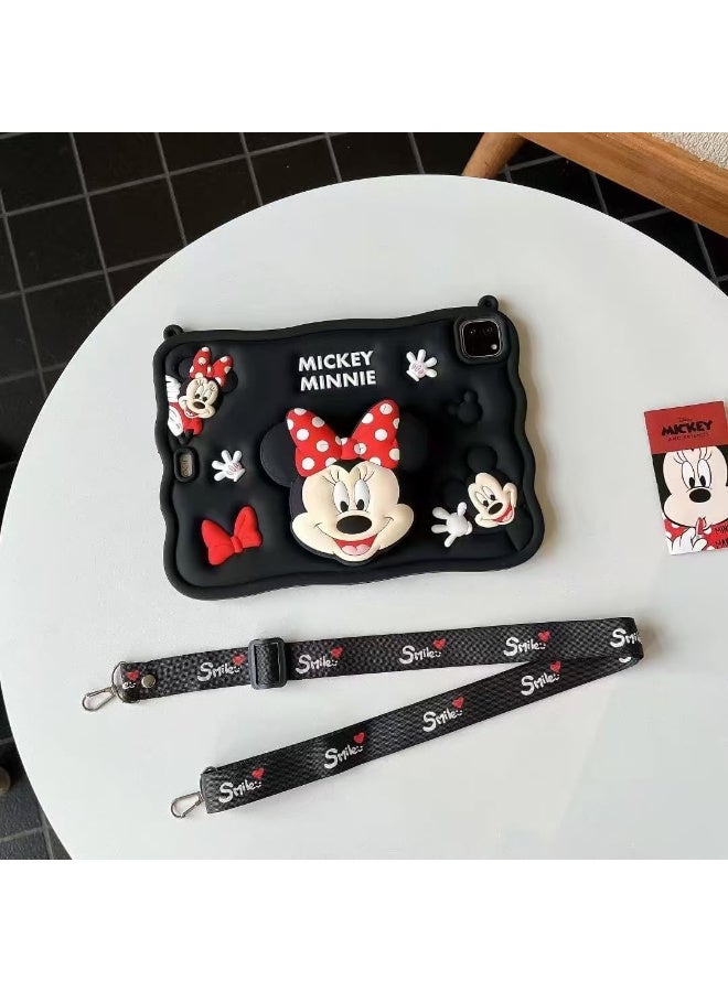 Cartoon 3D Silicon Handle Stand Cover For iPad 6th/5th Generation Case (9.7-inch, 2018/2017), iPad Pro 9.7 inch 2016, Air 2 / Air 1 Gen - Image 4