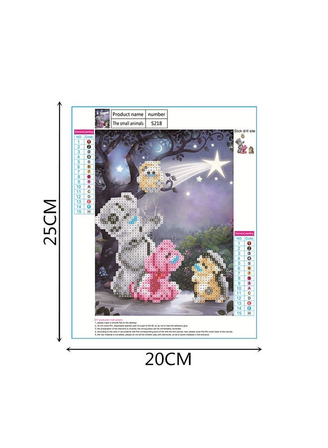 لوحة الماس الدائرية 5D DIY متعددة الألوان 25x30 سم - Image 3