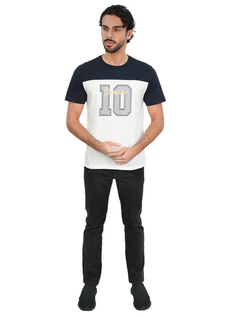 GIORDANO  Men's Slim Cotton Varsity Number Tee for Men | Best Price UAE