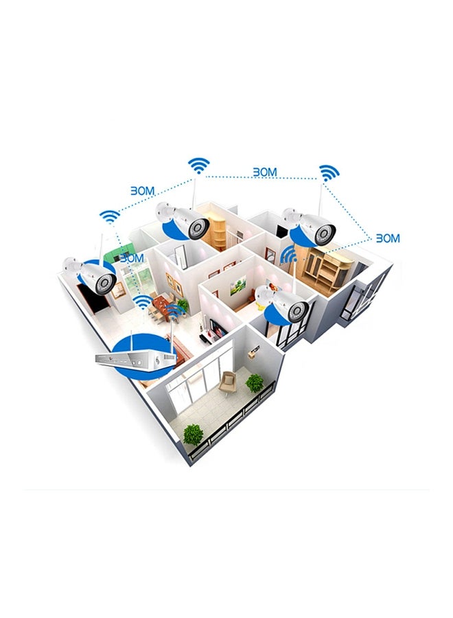 تومفيجن مجموعة كاميرات مراقبة بعدد 8 قنوات بدقة 1080 بكسل - Image 3