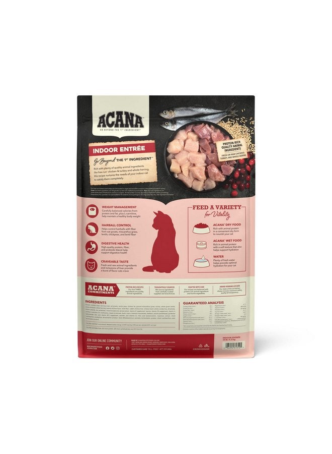 (أسنى) طعام القطط الجاف ACANA Indoor Entree، وصفة الدجاج والديك الرومي، 10 رطل - Image 2