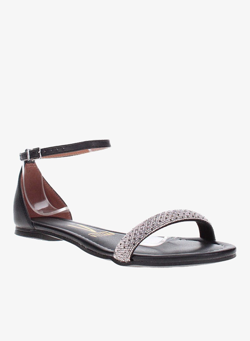 فيزانو صنادل مسطحة للنساء - صنادل مسطحة أنيقة ونعال مسطحة مريحة للسيدات - Image 1