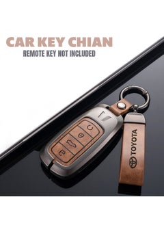 TOYOTA Toyota Emblem Leather Strap Keychain Home Key Chain Car Keychain  - 1Pcs  - Image 2