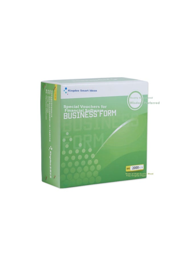Kingdee Kp-j105 ورق السندات، ورق طباعة سندات محاسبة المبلغ، 240*120 مم، 2000 ورقة/علبة - Image 4