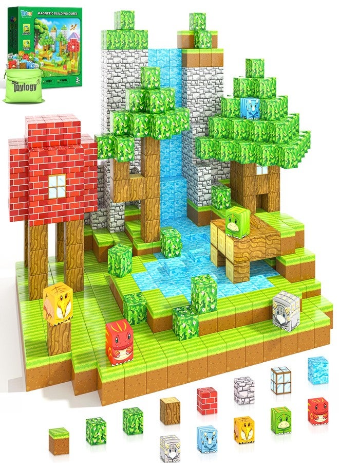 Toylogy مكعبات مغناطيسية، ألعاب حسية للأطفال الصغار من عمر 3 سنوات فما فوق، بنين وبنات - Image 1