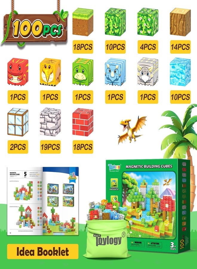 Toylogy مكعبات مغناطيسية، ألعاب حسية للأطفال الصغار من عمر 3 سنوات فما فوق، بنين وبنات - Image 3