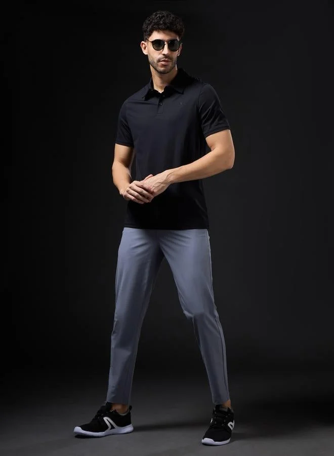 Technosport Technosport Solid 4-Way Stretch Short Sleeve Polo