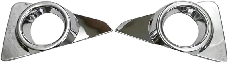 DEMULAX Chrome Fog Light Trim Covers for Toyota RAV4