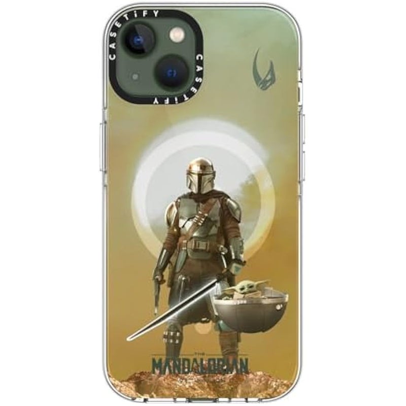 Casetify Clear iPhone 13 Case 【Mandalorian Co-Lab/Not Yellowing / 6.6ft Drop Protection/Compatible with Magsafe】 - A Clan of Two - Clear - Image 3