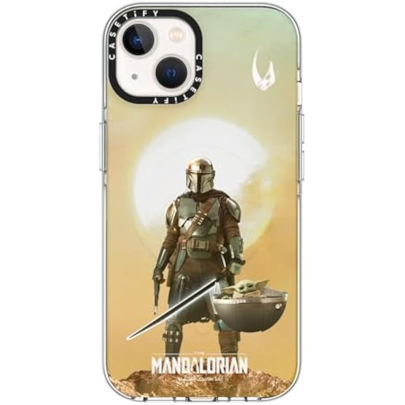 Casetify Clear iPhone 13 Case 【Mandalorian Co-Lab/Not Yellowing / 6.6ft Drop Protection/Compatible with Magsafe】 - A Clan of Two - Clear - Image 2