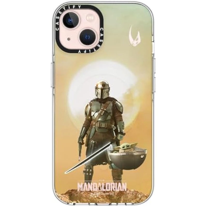 Casetify Clear iPhone 13 Case 【Mandalorian Co-Lab/Not Yellowing / 6.6ft Drop Protection/Compatible with Magsafe】 - A Clan of Two - Clear - Image 1