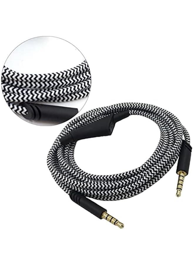 Replacement Headset Cable with Volume Control for Astro A10 A40 A30, 6.6ft Adjustable Gaming Headset Cable Headphone Audio Extension Cord, Virtual Surround Lossless Stereo Sound (Black) - Image 4