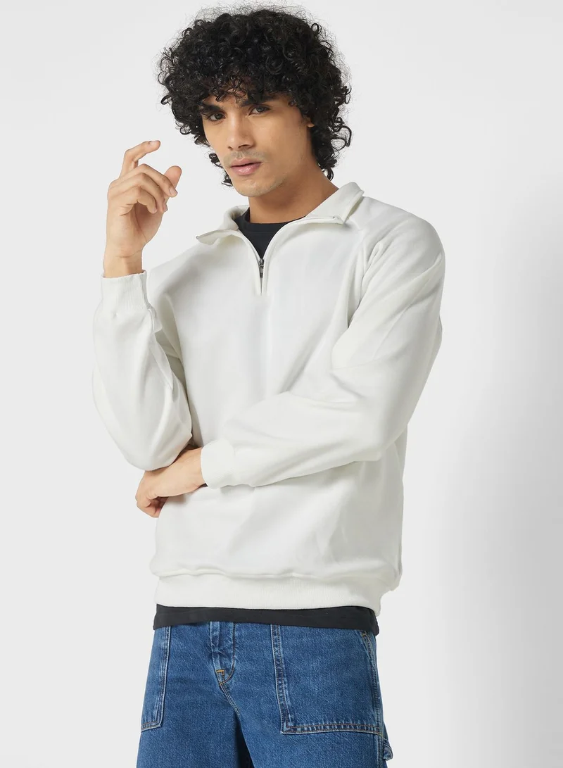 OFF LIMITS Zip Neck Sweater