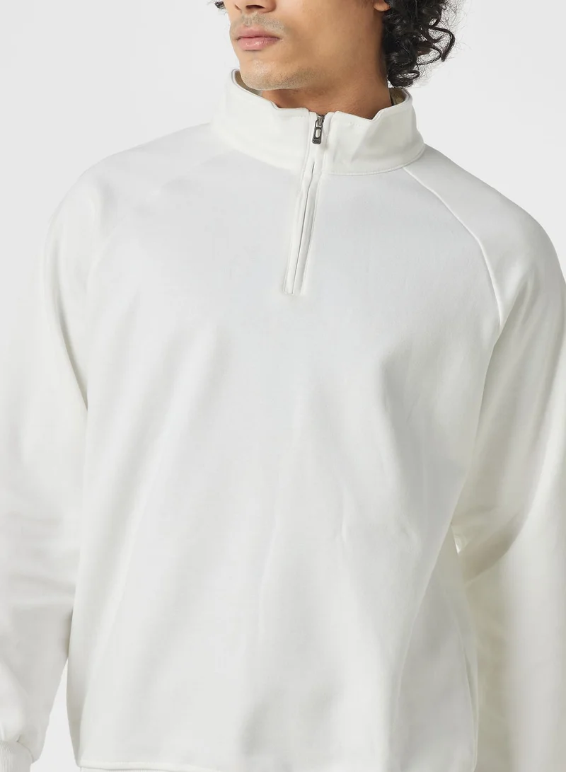 OFF LIMITS Zip Neck Sweater